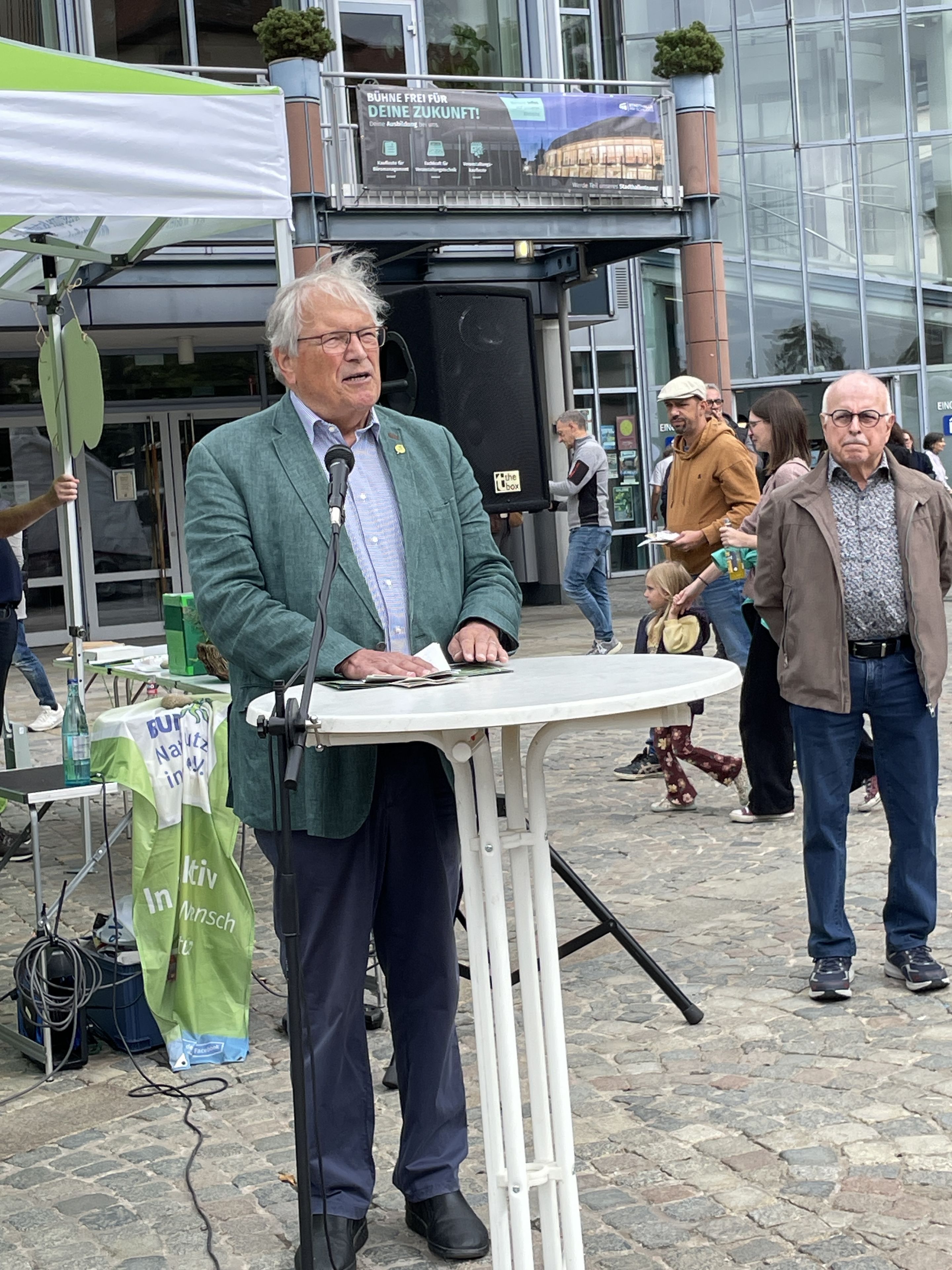 Hubert Weiger bei der Eröffnung des Ökomarkts, 20.09.2026, Foto: R. Radl