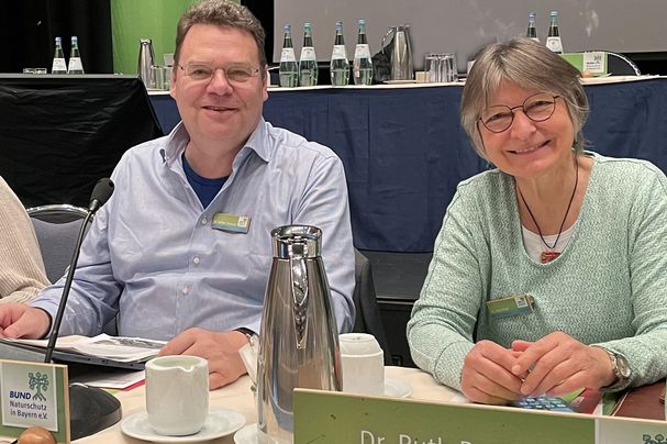 Steffen Scharrer und Ruth Radl bei der BN DV, Foto: BN