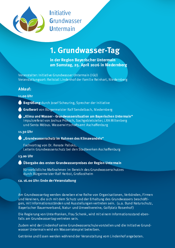 1. Grundwassertag der IGU