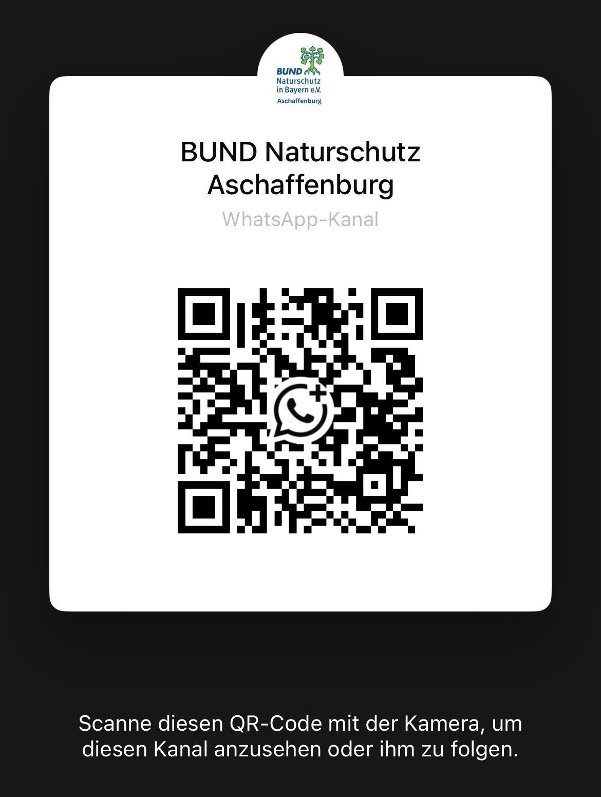 QR Code zum Whats App Kanal