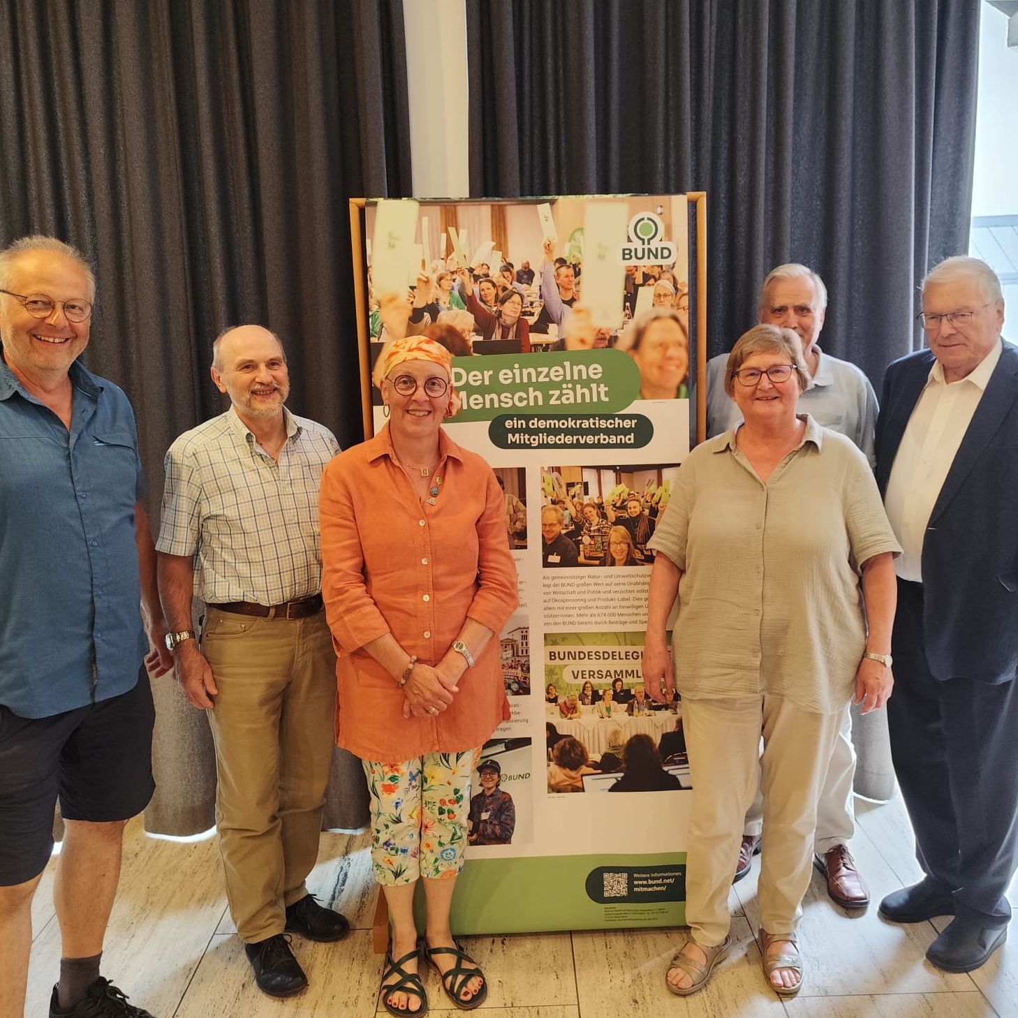 BN Aktive aus der Kreisgruppe Aschaffenburg, Hubert Weiger Foto: Kreuzer