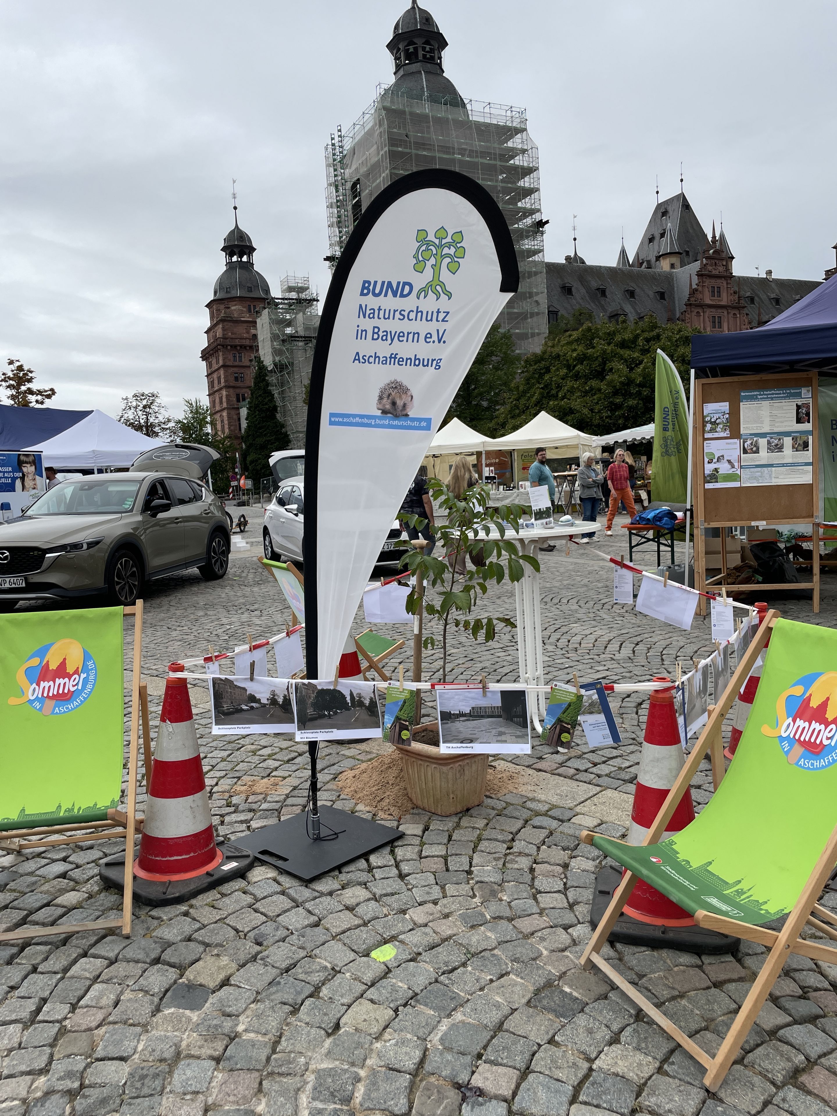Installation der OG Aschaffenburg zum Abpflastern