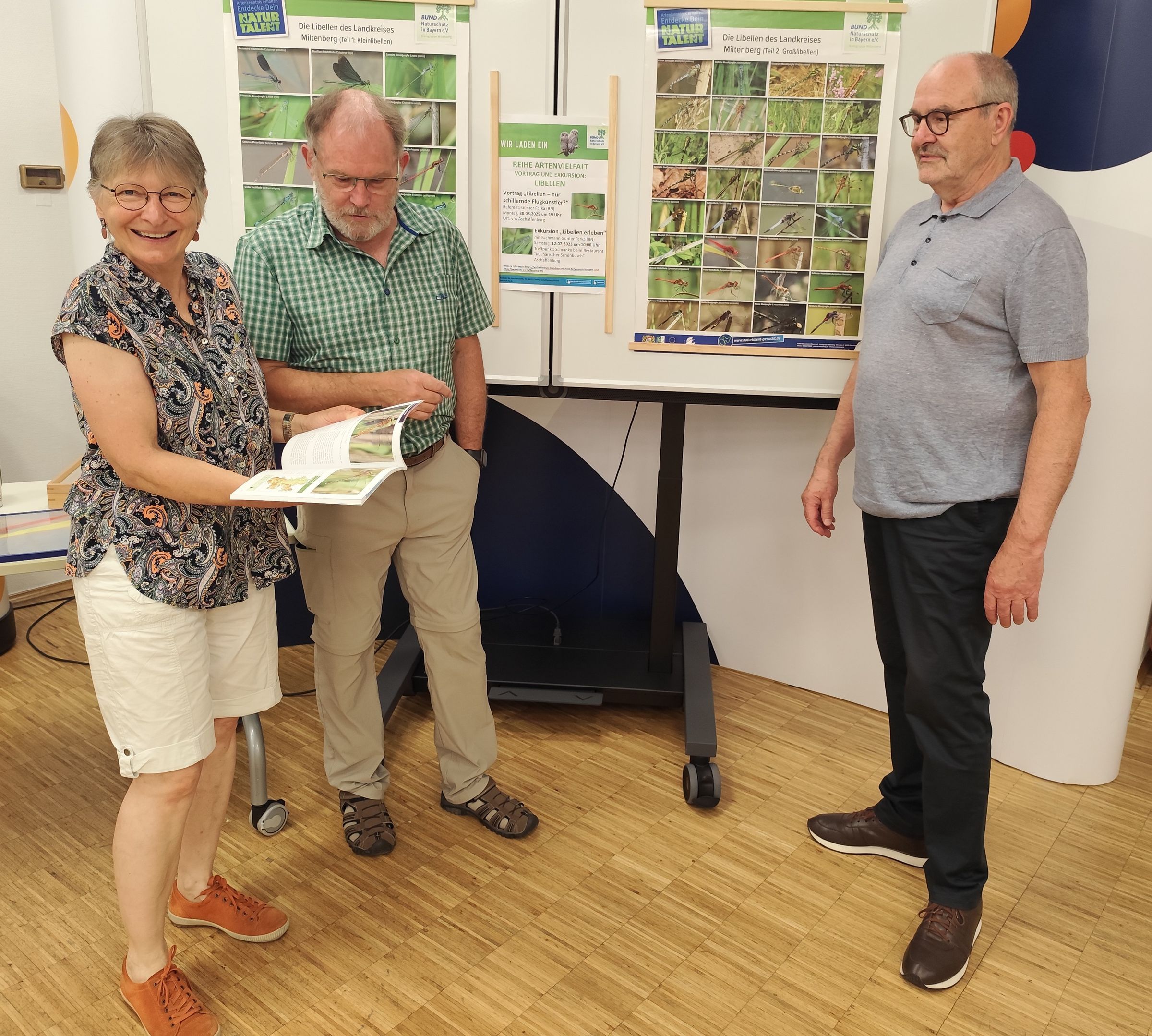 Ruth Radl, Günter Farka und Reinhard Stürmer in der vhs, Foto: R. Kreuzer