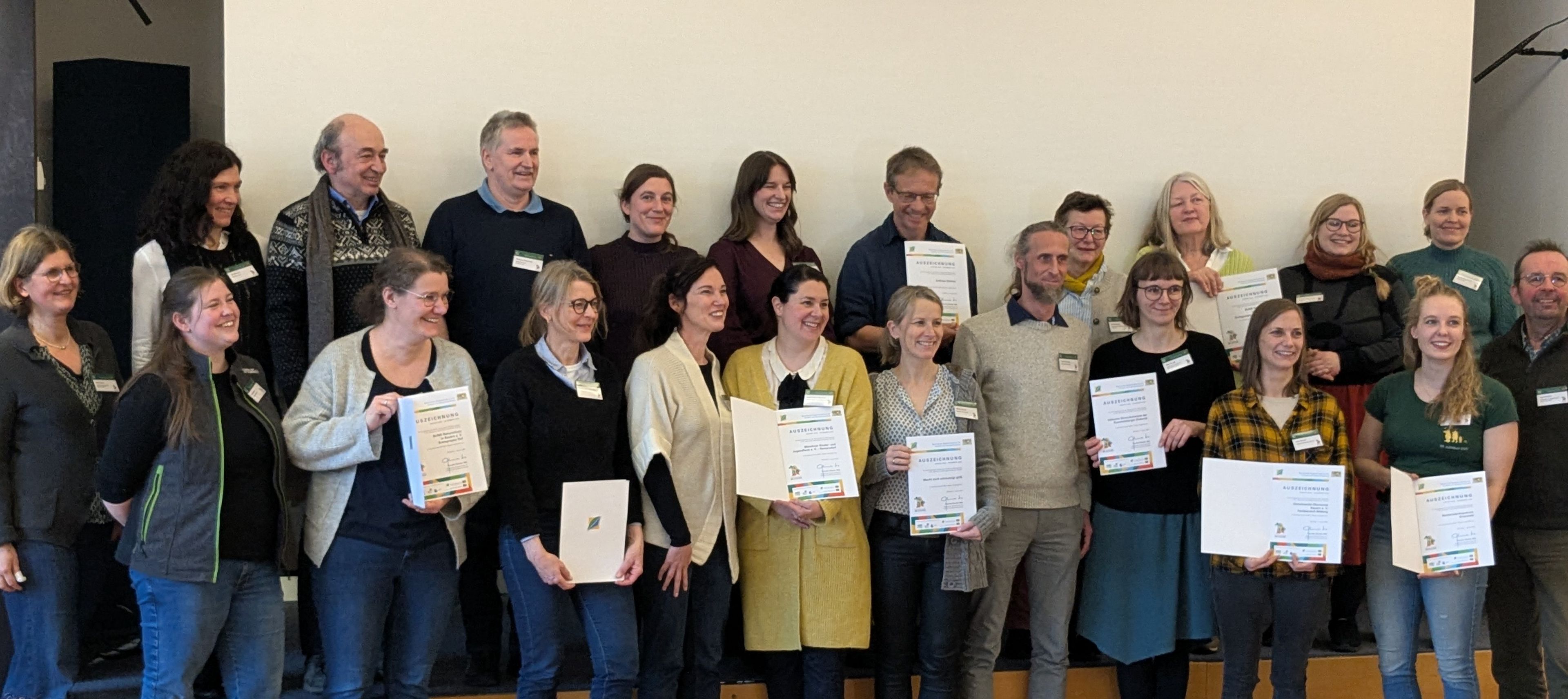 Übergabe der Urkunden Qualitätssiegel Umweltbildung, Foto: Qualitätsnetzwerk BNE