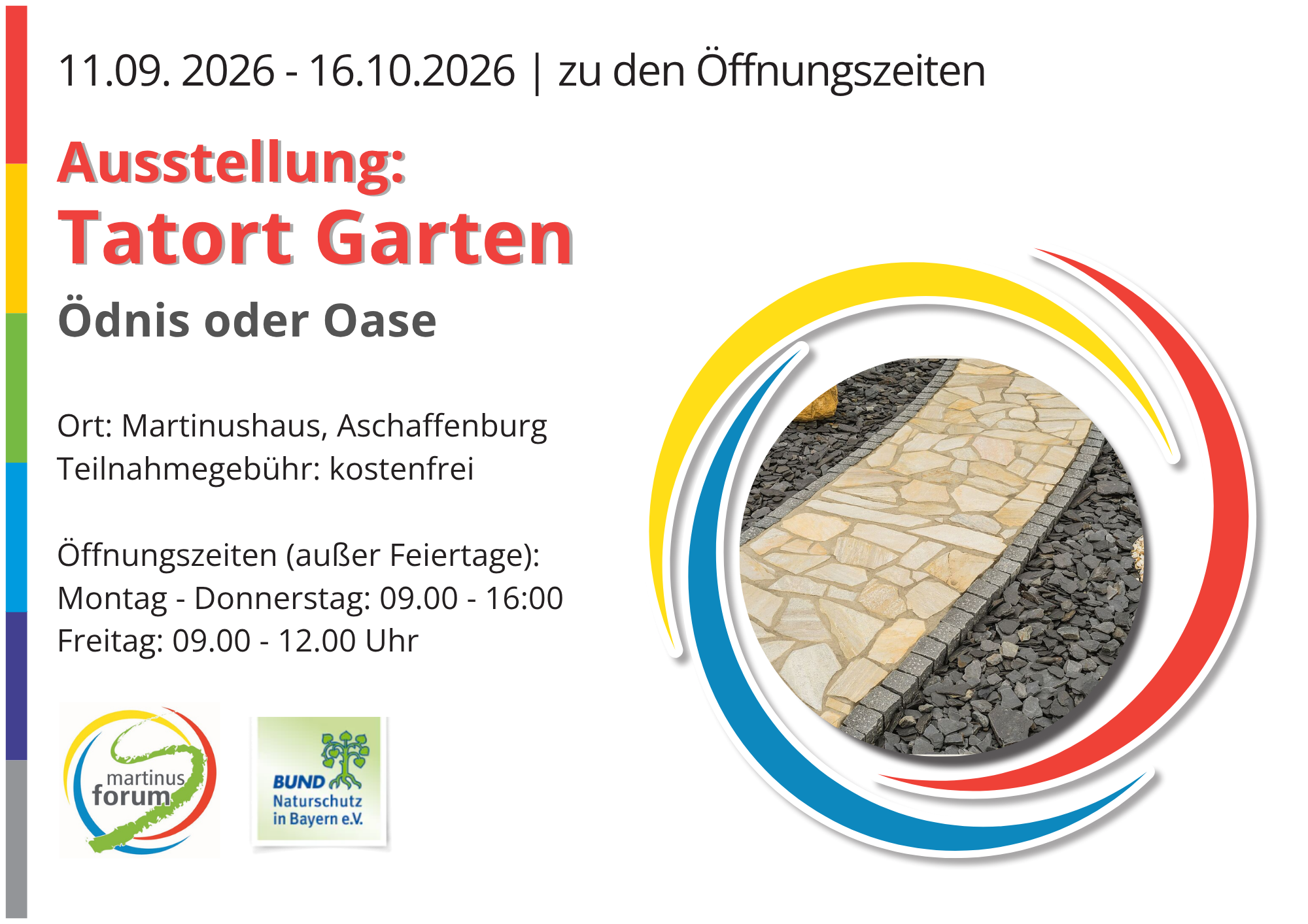 Ausstellungsplakat Tatort Garten