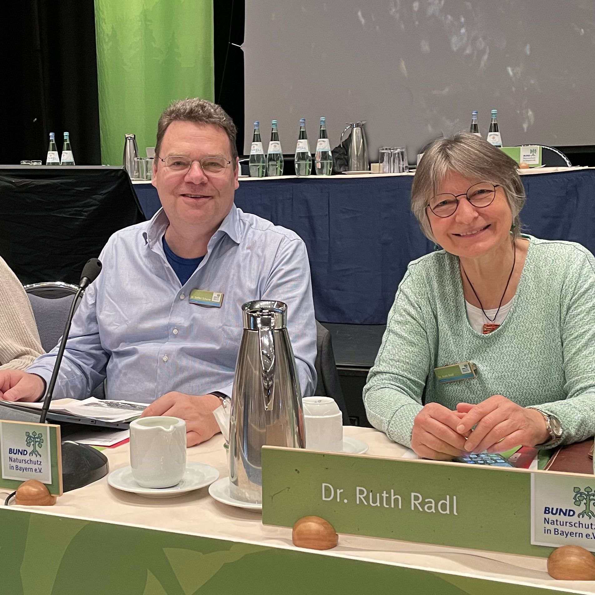 Steffen Scharrer und Ruth Radl bei der BN DV, Foto: BN